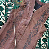leather waistcoat vest