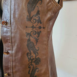 Leather Vest – Vintage Tooled Dream
