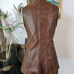 Leather Vest – Vintage Tooled Dream