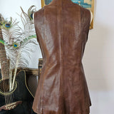 Leather Vest – Vintage Tooled Dream