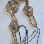 Antique Silver Concho & Wooden Bead Belt – From my own Personal Collection