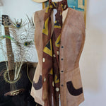 Vintage Two-Tone Suede Vest – Western Folk Classic