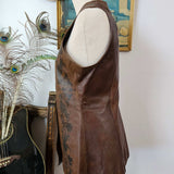 Leather Vest – Vintage Tooled Dream