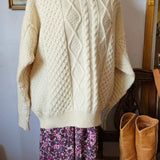 Vintage Gaeltarra G Ireland Aran Knit Jumper – Size 42