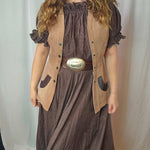 Vintage Two-Tone Suede Vest – Western Folk Classic