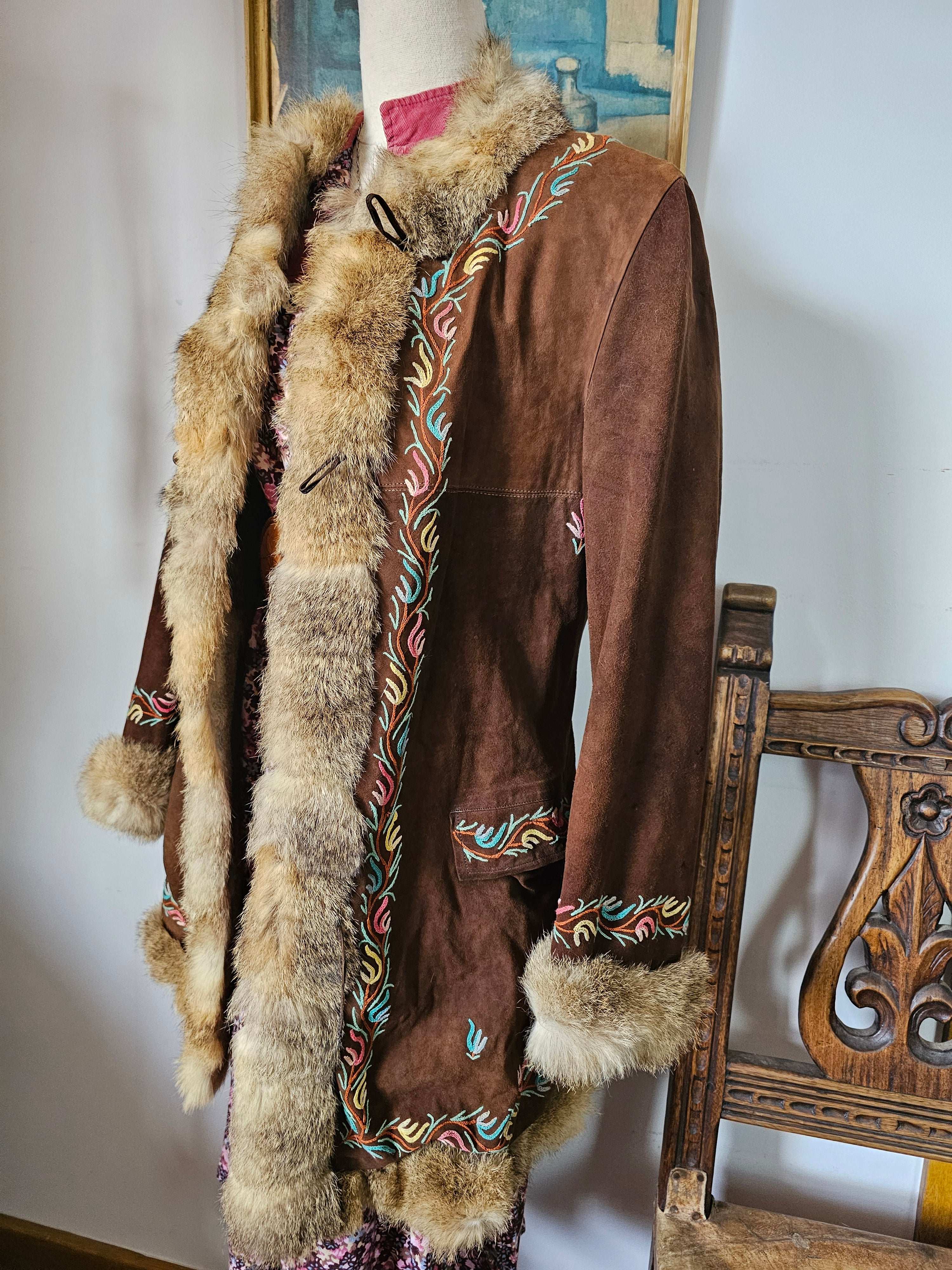 vintage shearling coat