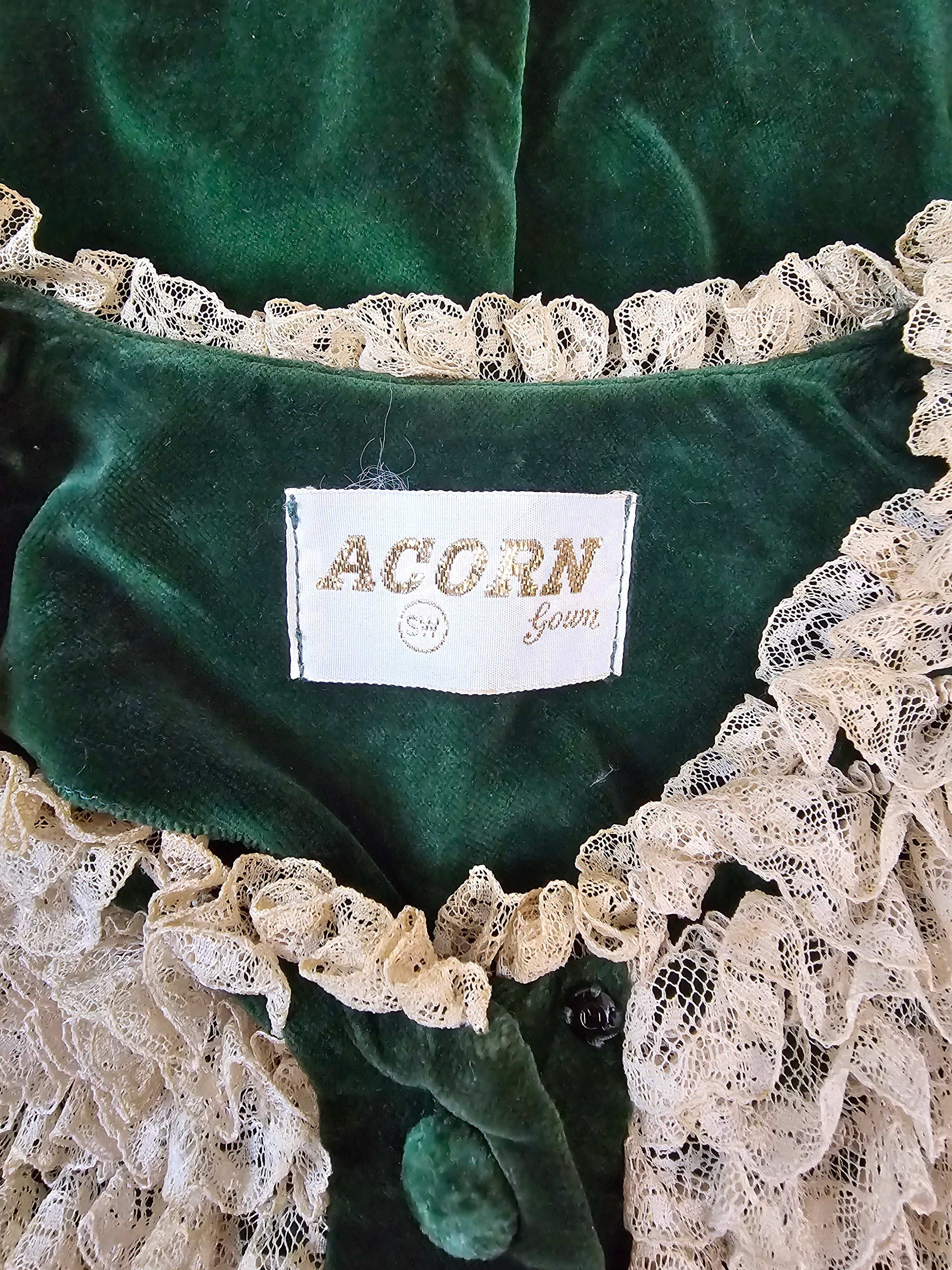 1970s Velvet Duster | Victorian Revival Romance