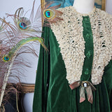 1970s Velvet Duster | Victorian Revival Romance