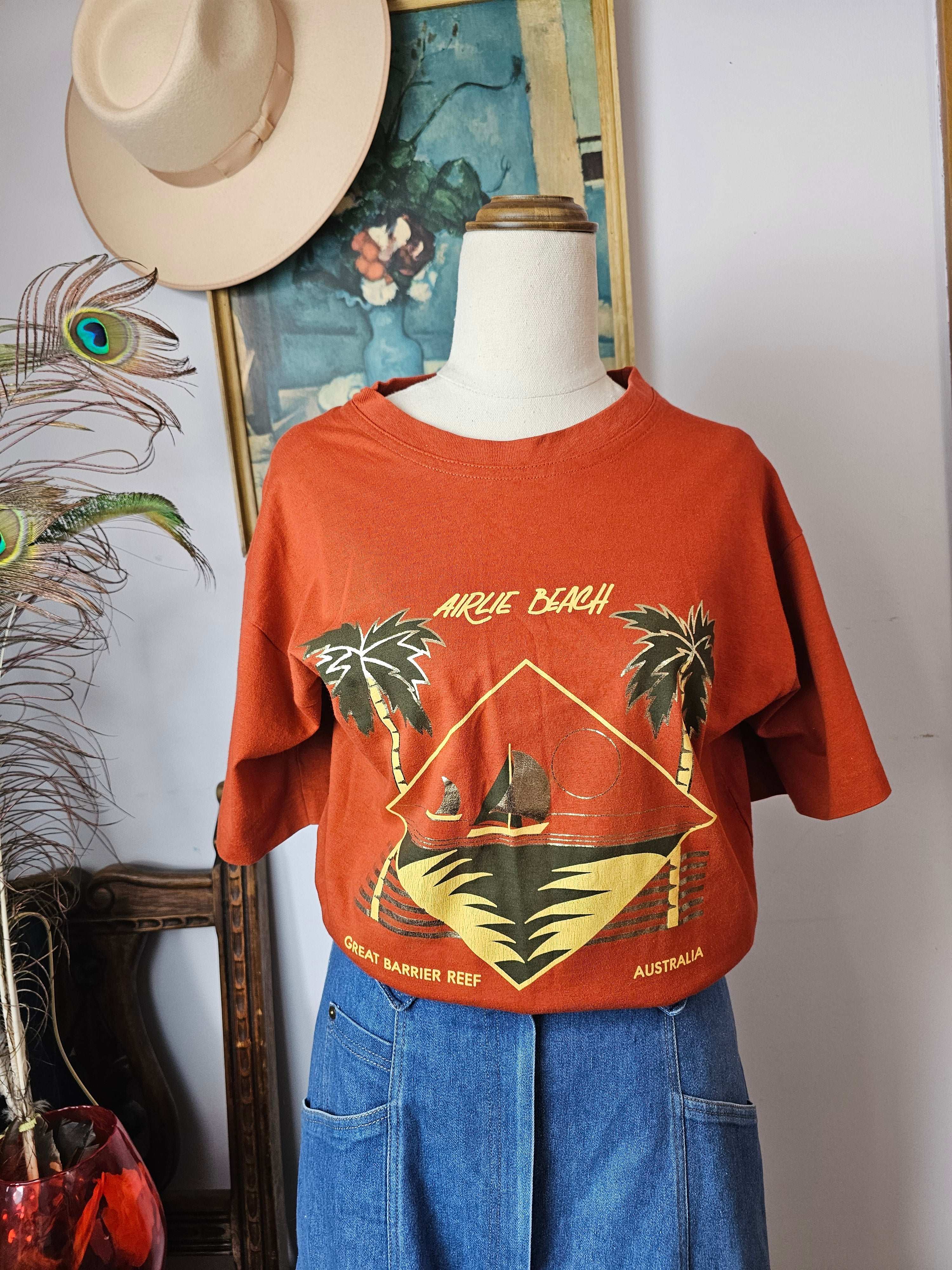 Vintage “Airlie Beach” Tee – Made in Australia (Size M)