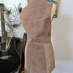 Vintage Two-Tone Suede Vest – Western Folk Classic