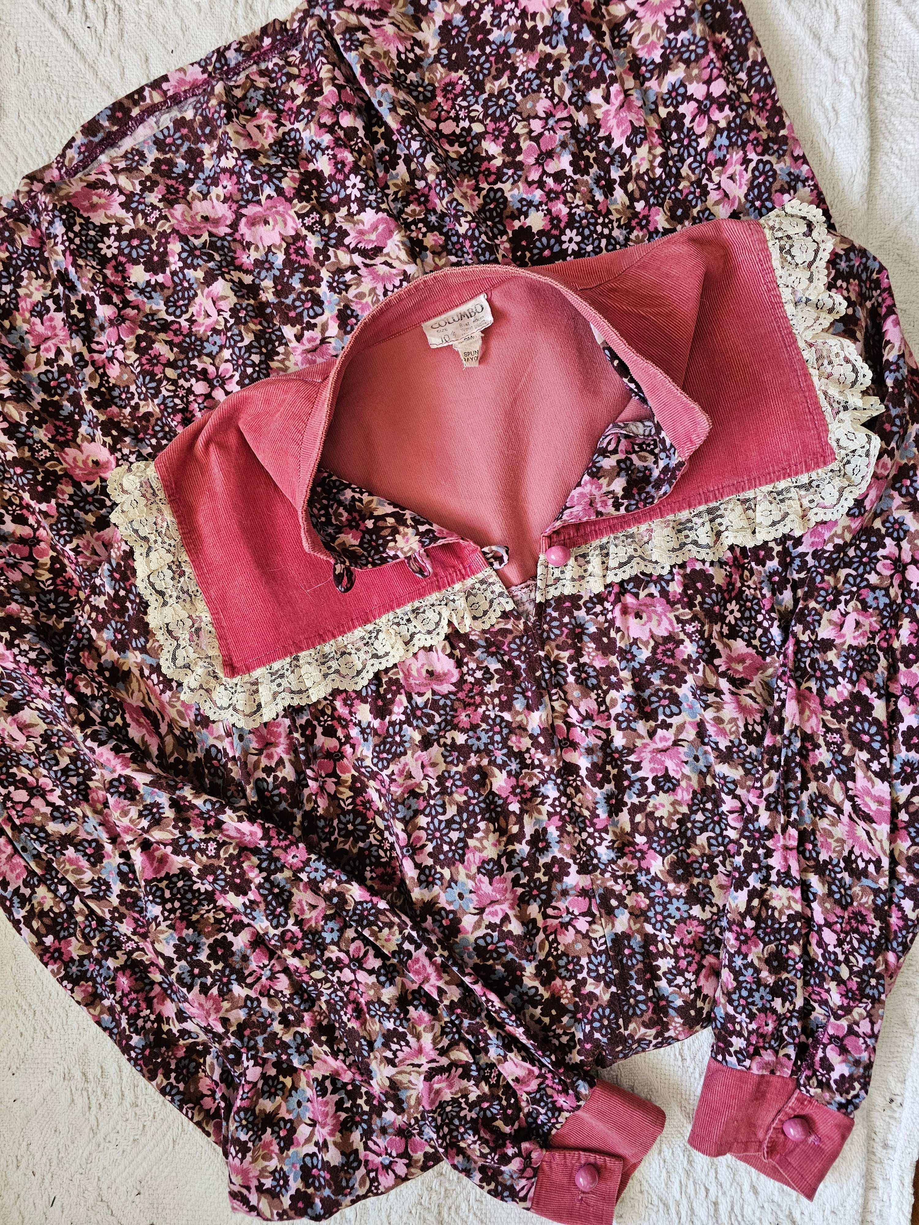 pretty floral vintage cotton dress