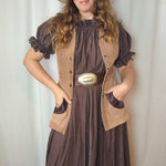 Vintage Two-Tone Suede Vest – Western Folk Classic