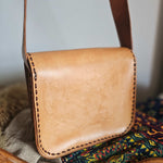 Vintage Hand-Tooled Leather Shoulder Bag