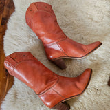 original vintage 1980s Catleia western boots 8.5