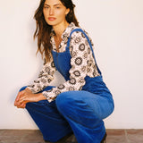 Rollas Electric blue overalls size 14