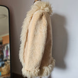 Vintage 70s Penny Lane Sheepskin Coat | Cream 10/12