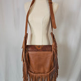 Tooled Leather Floral Fringe Bag – Jasper Inlay