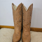 Vintage Dingo Brown Leather Cowboy Boots – Size 9.5