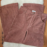 Rolla's Eastcoast Flare Cord Jeans – Chestnut | Size 33 / AU 15 | High Rise