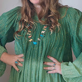 Vintage Indian Lurex Dress – One Size S/M/L