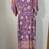 Purple floral boho dress 10