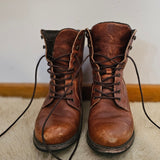 Bull Boxer Worn-In Military Style Leather Boots – Size 38