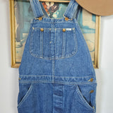 vintage lee denim overalls – classic mid wash – size 30 (best fit au 8–10)
