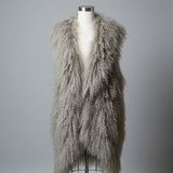 Lilya Mongolian Fur Vest S (versatile fit)