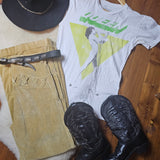 Chasing Unicorns Another Land Tan Velvet Bell Bottoms size L 12/14