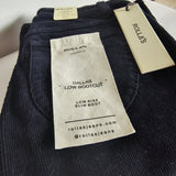 Rollas Dallas low Bootcut cords 27/9 Navy Blue New With Tags