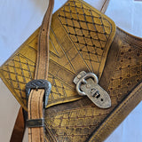 Vintage Leather Tooled Bag