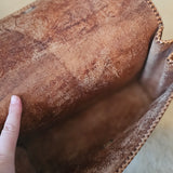 Vintage Hand-Tooled Leather Shoulder Bag