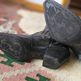 Ariat Black Leather Western Cowboy Boots – Size US 8.5B
