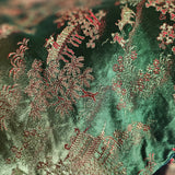 Vintage Emerald Green Asian Brocade Coat robe