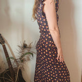 Vintage 1970s Mark Warren Floral Cotton Dress – AU Size 10