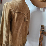 Vintage Fred Bare Suede Bomber Jacket – Small