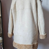 Vintage Shearling Toggle Coat – Cream M