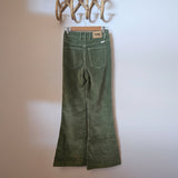 wrangler lou lou bells cord flares – mary jane green (size 8) bnwt