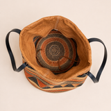 Woven Tribal Print Tote Bag
