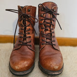 Bull Boxer Worn-In Military Style Leather Boots – Size 38