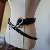 HUSSY Genuine Leather Snake Belt
