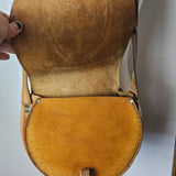 Hand-Painted Tooled Leather Eagle Bag