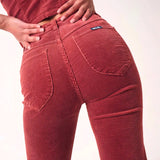 Rollas Dusters Bootcut Cords – Brick | Size 10