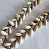 Vintage Cowrie Shell & Tribal Pendant Necklace