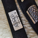 Vintage Aikane Black Leather Snake Belt – As Seen on Chasing Unicorns