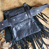 Boho Western Leather Fringe shoulder & belt Bag