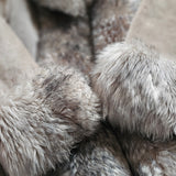 Vintage English Suede Lamb Fur Trim Coat Approx M