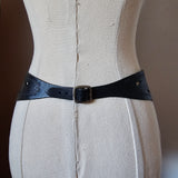 Vintage Hand Tooled Leather Waist Belt – Made in India