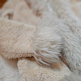 Vintage 1970s Sheepskin Coat – Cream Shearling Jacket size 12