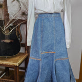 Vintage Calypso of Melbourne Denim Panel Skirt – Size 10/12 (AU)